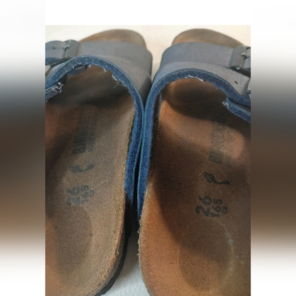 BIRKENSTOCK Arizona Kids Birkibuc Navy EU 26 US 8 - Picture 8 of 9